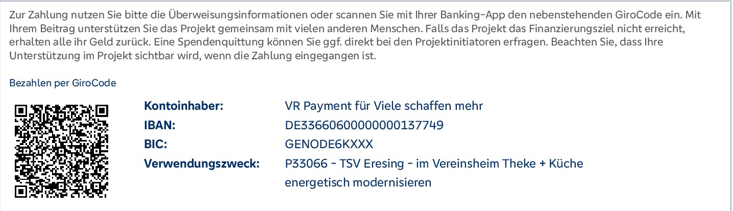 Bankverbindung Crowdfunding